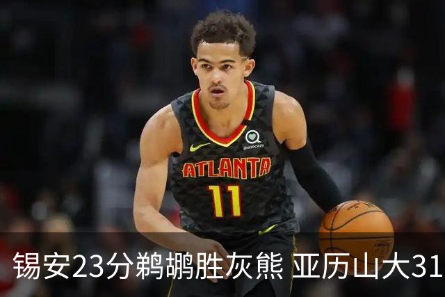 锡安23分鹈鹕胜灰熊 亚历山大31+10雷霆屠公牛